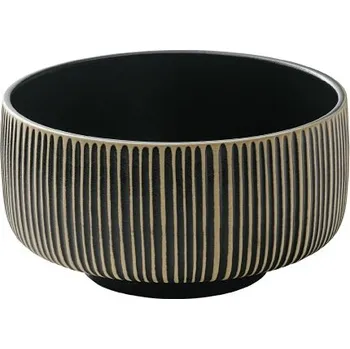 Bauscher Playground NARA miska 15 cm reliéf černo/bílá