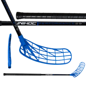 Sport UNIHOC Stick Unilite Performance Mid FL 29 Black/Blue 100 cm L - 100 (111) cm/Levá ruka dole