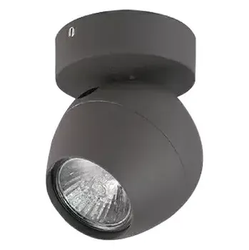 Moderní bodové svítidlo Pera 1 tmavě šedá