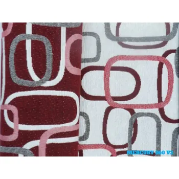 MERCURY 360 (Var02 červeno-šedá DOUBLEFACE) / METRÁŽ NA MÍRU od 1M