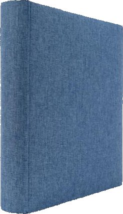 Jednobarevné fotoalbum na fotorůžky DBCL-50(B) Linen blue PL