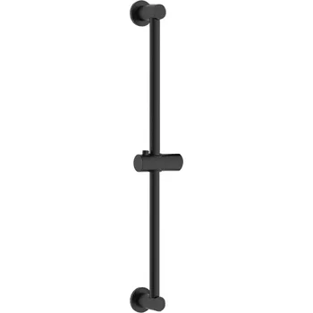 Sprchový držák CERANO - Sprchová tyč - posuvný držák - kulatá - černá matná