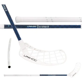 Florbalová hůl UNIHOC Stick Epic Carbskin FL 26 Blue 104 cm L - 104 (115) cm/Levá ruka dole