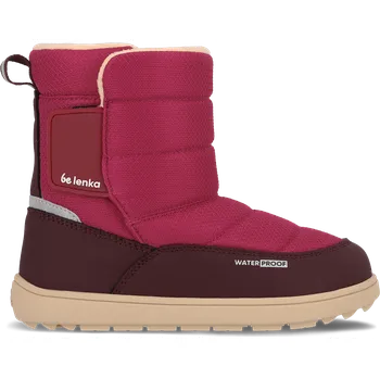 Dívčí zimní obuv BeLenka Dětské barefoot sněhule Be Lenka Ailo Kids - Berry 29, Vnitřní délka boty: 18,6 cm, Vnitřní šířka boty: 7,9 cm