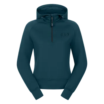 Jezdectví Funkční mikina Hoody Regensburg ELT petrolejově modrá Velikost: M