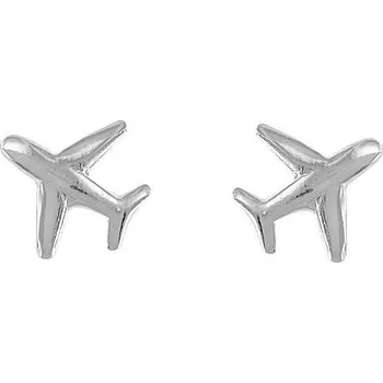 Náušnice Stříbrné náušnice letadla