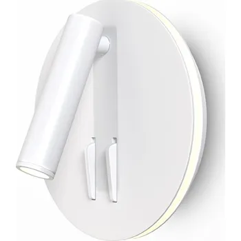 Nástěnné svítidlo Maytoni Elegantní nástěnná lampička Ios 176 Round Barva: Bílá C176-WL-01-6W-W Elegantní nástěnná lampička Ios 176 Round