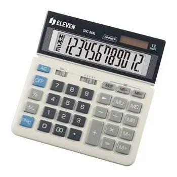 Kancelářská technika Eleven Kalkulačka SDC868L, černo-bílá, stolní, dvanáctimístná (SDC-868L)