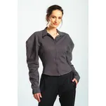 Černé melé zapínací sako Kalypso – nanoSPACE by LADA Velikost: M