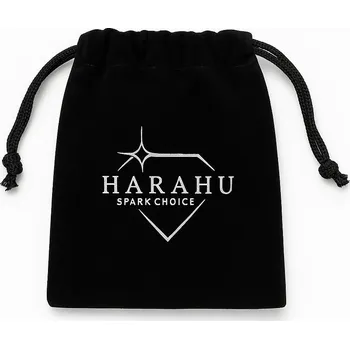 Dárková taška Darčekové zamatové vrecúško HARAHU - Čierna/9x12cm