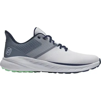 FootJoy Flex pánské golfové boty, bílo/šedé standardní, bez spajků, bílé, 44