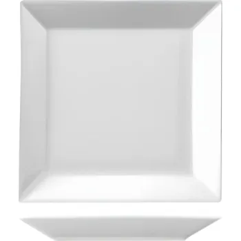 Talíř Suisse Langenthal | Talíř mělký hranatý, bílý, 27,2x27,2 cm, Actual