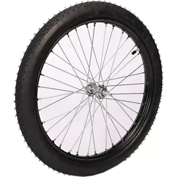 Zapletené kolo Zapletené kolo pro káru, 23x2,25 ocelový ráfek s pláštěm a duší náboj Přední - osa na matice uchycení kotouče Bez příruby