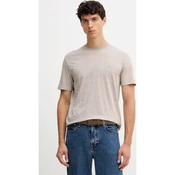 Bavlněné tričko United Colors of Benetton 3UWFU10AU béžová 80X, vel. XXL