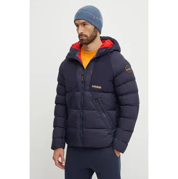 Bunda Napapijri A-Moesa pánská, tmavomodrá barva, zimní, NP0A4I1R1761 59X, vel. L