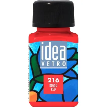 Speciální výtvarná barva Maimeri Idea Vetro Barva na sklo Red 216 60 ml 1 ks
