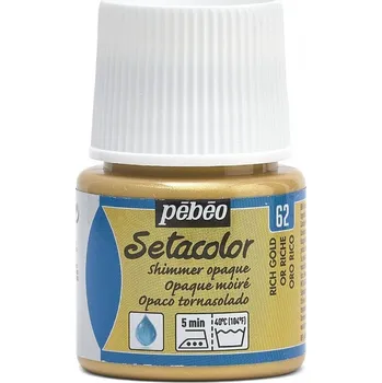 Speciální výtvarná barva Pébéo Setacolor Barva na látky 62 Rich Gold 45 ml 1 ks