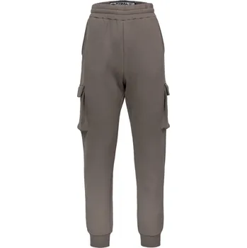 Pánská móda PitBull West Coast - pánské tepláky SPORT CARGO hnědošedé XL