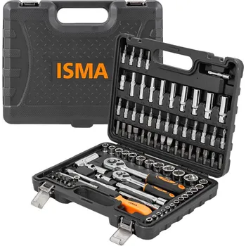 Sada nářadí ISMA Sada nářadí 94 ks s nástrčnými hlavicemi a klíči v kufru