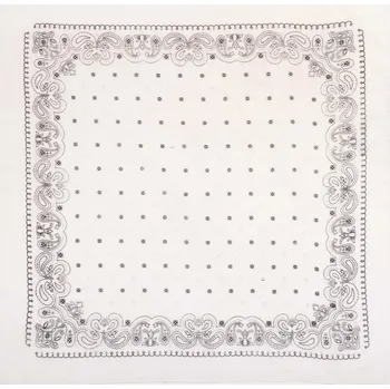 Šála BANDANA REKHA šátek bílý I.