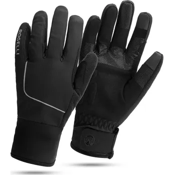 Nepromokavé zimní rukavice Rogelli ESSENTIAL střední hřejivosti, černé 3XL