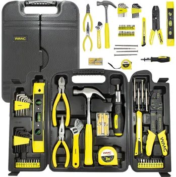Sada nářadí WMC TOOLS Kufřík s nářadím 130 ks – kladivo, kleště, šroubováky