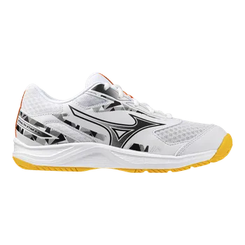 Dětská sálová obuv MIZUNO STEALTH STAR 3 Jr.(C) / White/Fiery Coral 2/Citrus 5 UK - 5 UK - 38 EUR - 24 cm