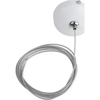 Nástěnné svítidlo Ceiling Plate Track bílé + Wire