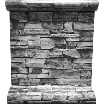 Tapeta GEKKOFIX 9212 kámen šedý 10 m 45 cm