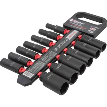 Gola sada FORCEKRAFT Sada dlouhých rázových hlavic 1/2", 10-32 mm