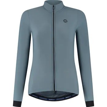 čištění řetězu Dámský prémiový cyklistický dres Rogelli SIGNATURE s dlouhým rukávem, modrý XS
