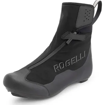Pánská treková obuv Zimní cyklistické tretry Rogelli ARTIC R-1000 pro silniční kola, černo-šedé 39