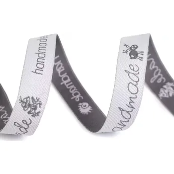 Vzorovka handmade šíře 16 mm - šedá