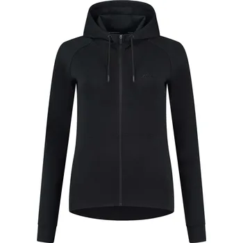 Moto kalhoty Celopropínací dámská funkční mikina Rogelli TRAINING 2.0 s kapucí, černá XS