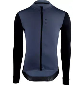 cyklistický dres dres FORCE ENDLESS dlouhý rukáv, modro-černý XL