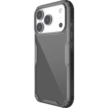 Pouzdro na mobilní telefon Nillkin Nature TPU PRO iPhone 17 Pro – čirý kryt Black (Nillkin Nature TPU PRO kryt pro Apple iPhone 17 Pro – transparentní černý obal s PC zády a TPU boky)