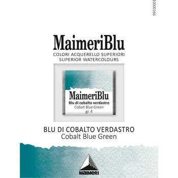 Vodová barva Maimeri Blu Akvarelová barva Cobalt Blue Green 381 1,5 ml 1 ks