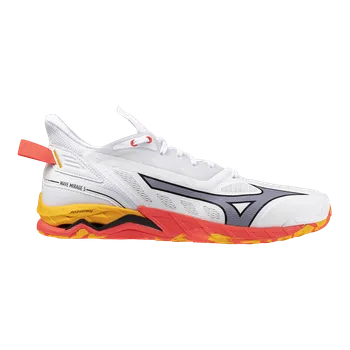 Pánská obuv MIZUNO WAVE MIRAGE 5(U) / White/Fiery Coral 2/Citrus 9 UK - 9 UK - 43 EUR - 28 cm