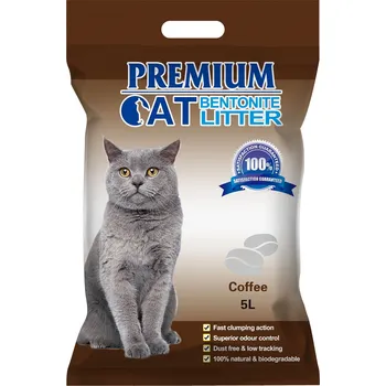 Premium Cat Clumping Bentonite Litter - Káva pro kočky 5L