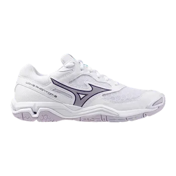 Dámská sálová obuv MIZUNO WAVE PHANTOM 3 White/VioletIndigo/CamelliaRos 5,5 UK - 5,5 UK - 38,5 EUR - 24,5 cm