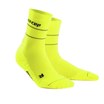 Běžecké oblečení CEP Vysoké ponožky REFLECTIVE Dámské Neon Yellow IV 40-43 - 40-43