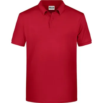 Pánská móda James&amp;Nicholson Pánská polokošile JN8010 Red XL
