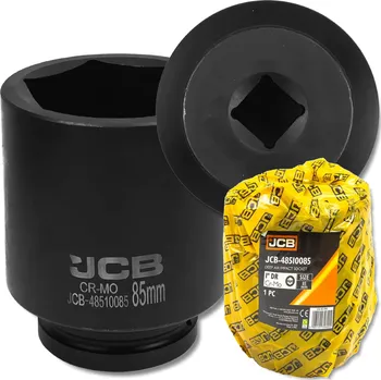 Klíč JCB Hluboká rázová hlavice 1", 85 mm, 6hranná, Cr-Mo