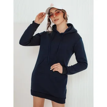 Dámské šaty Dámské mikinové šaty TIMMY tmavě modré Dstreet EY1930 Barva: Modrá, Velikost: M