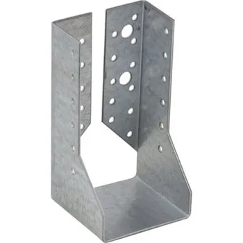 Tesařské kování DOMAX WBZ trámová botka uzavřena WBZ 24 - 76 x 152 x 75 x 2 mm (10 ks)