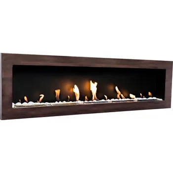 Biokrb BIO FLAME biokrb Easy XL Open Patina Hnědá 140x40 cm