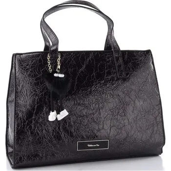 Módní doplněk Tamaris metalická kabelka do ruky i přes rameno Gilla black 34013 | P699577