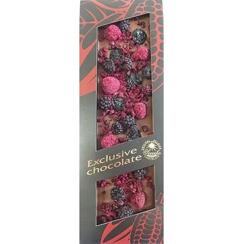 Cukrovinka SEVERKA Mléčná čokoláda s ostružinami, malinami a višněmi 125g