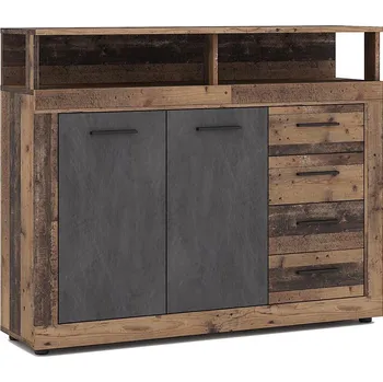 Komoda Komoda RUNA tmavě hnědá/antracit