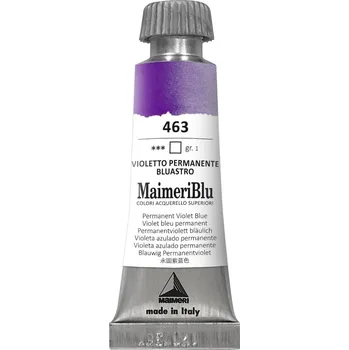 Vodová barva Maimeri Blu Akvarelová barva Permanent Violet Blue 463 12 ml 1 ks